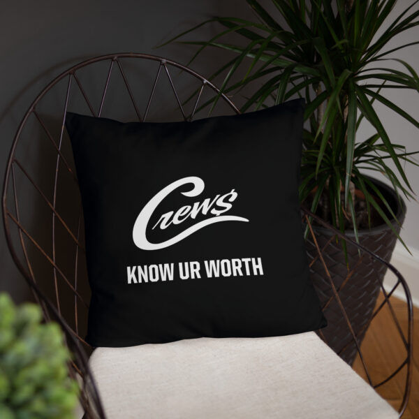 The Crews Brand - White Logo - Basic Pillow - Image 6