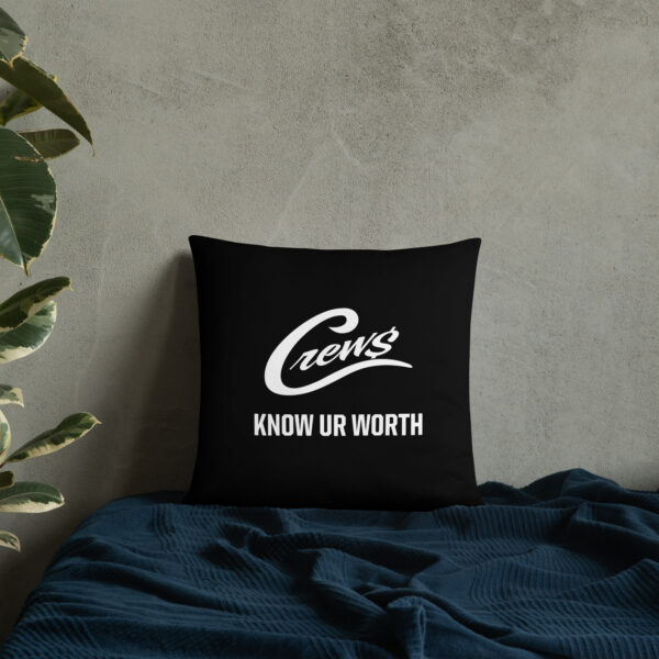 The Crews Brand - White Logo - Basic Pillow - Image 2