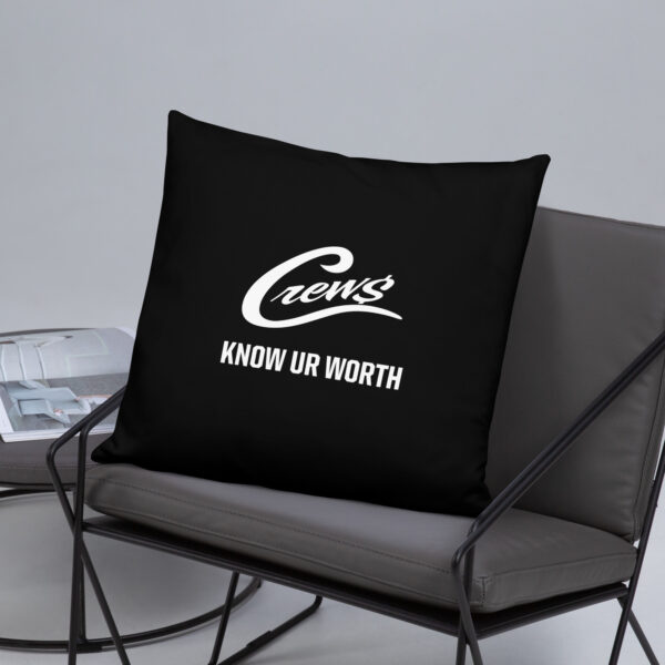 The Crews Brand - White Logo - Basic Pillow
