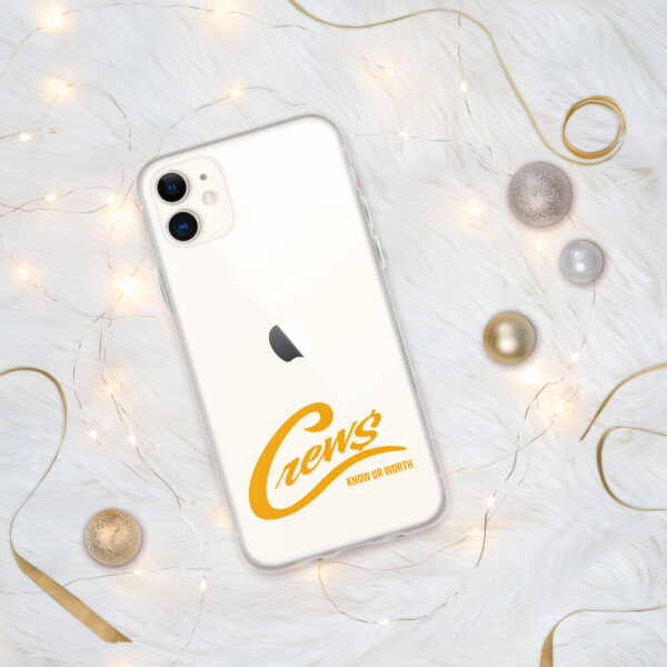The Crews Brand - Gold Logo - Clear Case for iPhone - Image 4