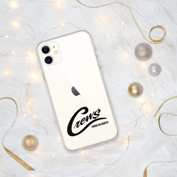 The Crews Brand - Black Logo - Clear Case for iPhone - Image 4