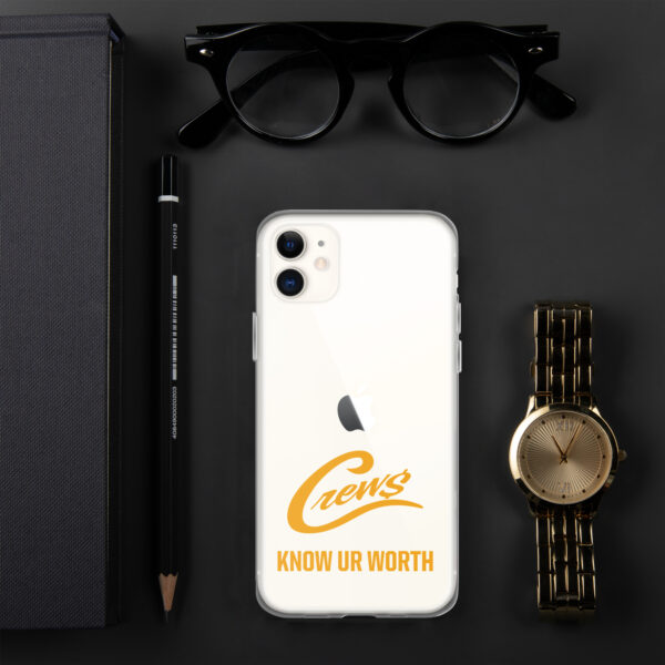The Crews Brand - Gold Logo - Clear Case for iPhone - Image 8