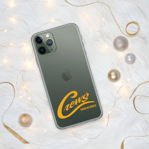 The Crews Brand - Gold Logo - Clear Case for iPhone - Image 3