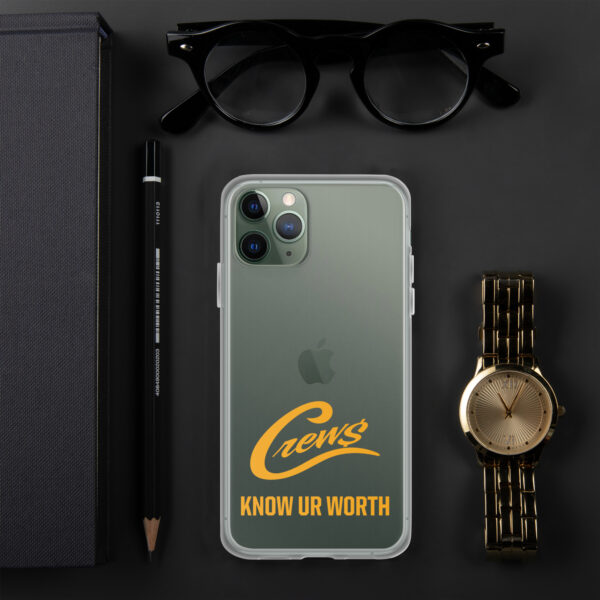 The Crews Brand - Gold Logo - Clear Case for iPhone - Image 5