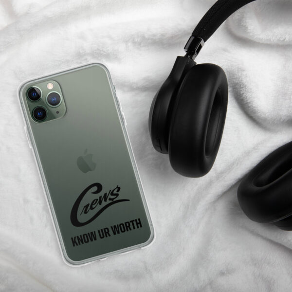 The Crews Brand - Black Logo - Clear Case for iPhone - Image 6