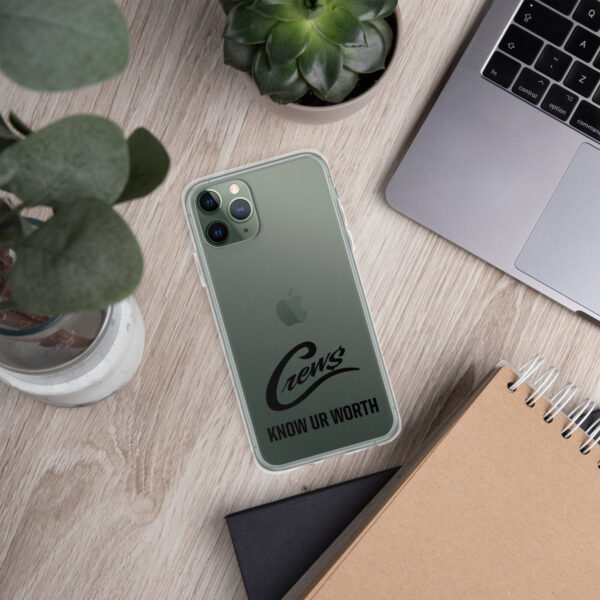 The Crews Brand - Black Logo - Clear Case for iPhone - Image 7
