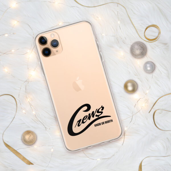 The Crews Brand - Black Logo - Clear Case for iPhone - Image 2