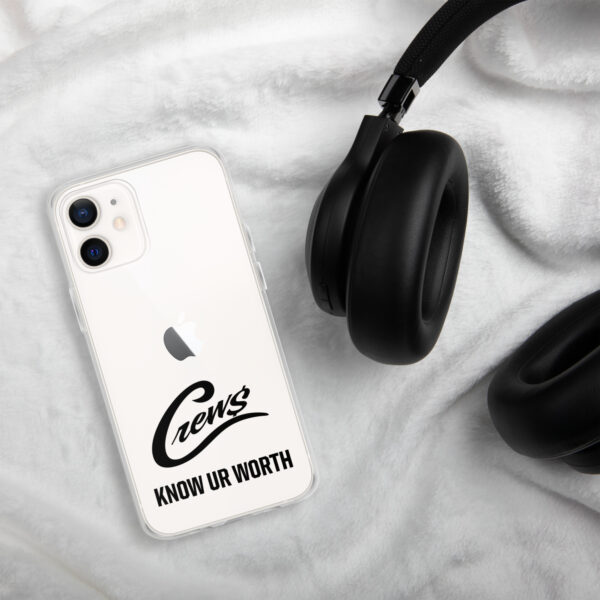 The Crews Brand - Black Logo - Clear Case for iPhone - Image 20