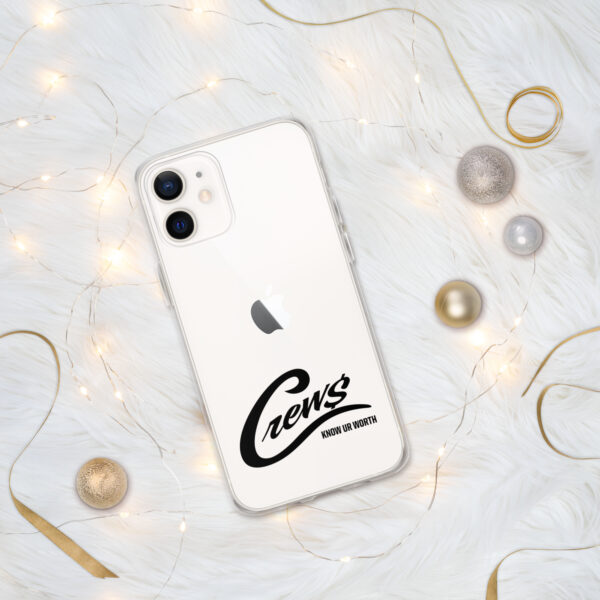 The Crews Brand - Black Logo - Clear Case for iPhone - Image 5