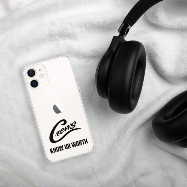 The Crews Brand - Black Logo - Clear Case for iPhone - Image 12