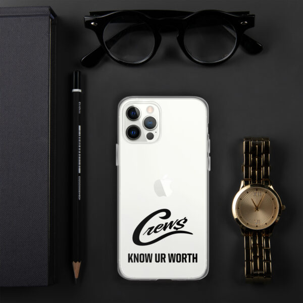 The Crews Brand - Black Logo - Clear Case for iPhone - Image 16