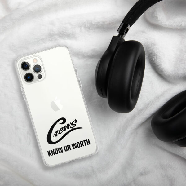 The Crews Brand - Black Logo - Clear Case for iPhone - Image 17