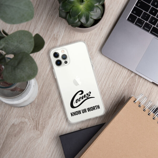 The Crews Brand - Black Logo - Clear Case for iPhone - Image 18