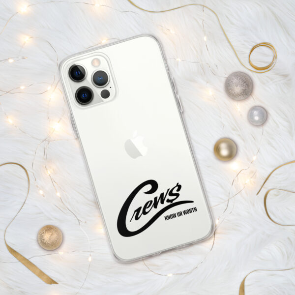 The Crews Brand - Black Logo - Clear Case for iPhone