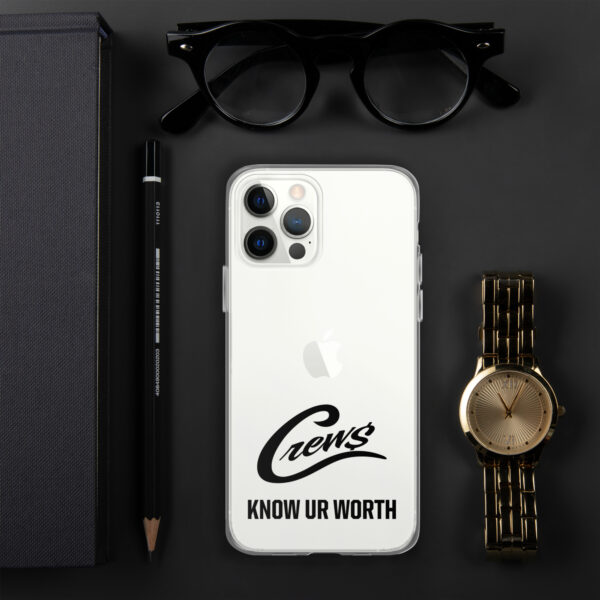 The Crews Brand - Black Logo - Clear Case for iPhone