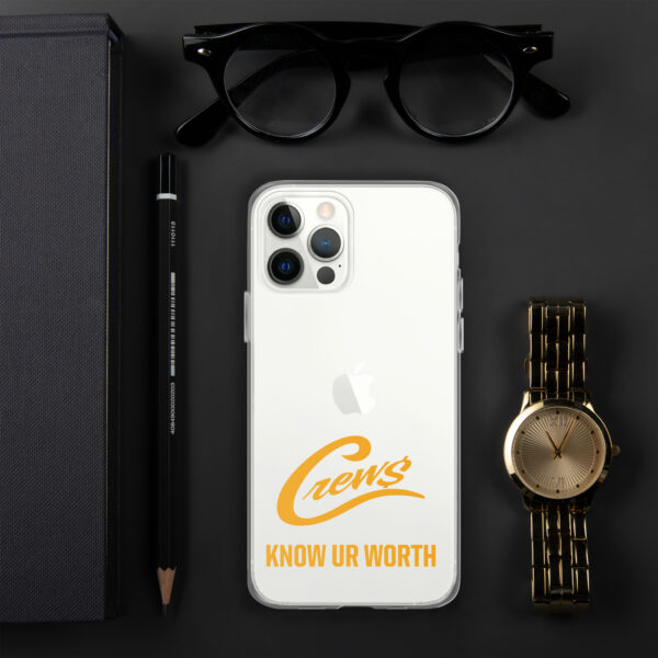 The Crews Brand - Gold Logo - Clear Case for iPhone - Image 14