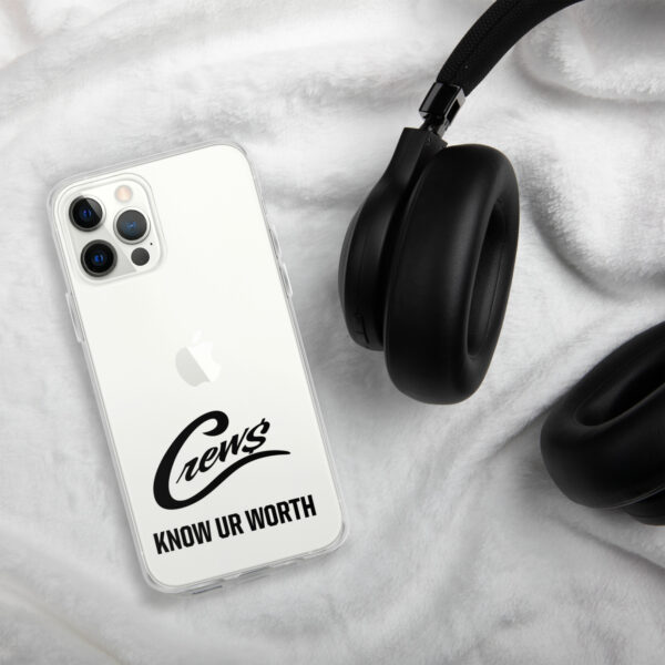 The Crews Brand - Black Logo - Clear Case for iPhone - Image 14