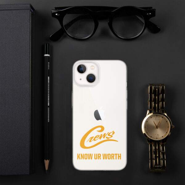 The Crews Brand - Gold Logo - Clear Case for iPhone - Image 32