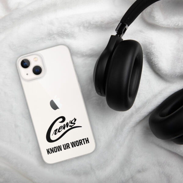 The Crews Brand - Black Logo - Clear Case for iPhone - Image 32