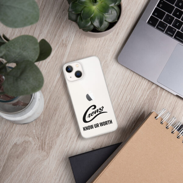 The Crews Brand - Black Logo - Clear Case for iPhone - Image 24