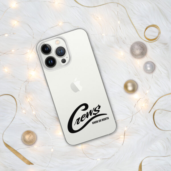 The Crews Brand - Black Logo - Clear Case for iPhone - Image 10