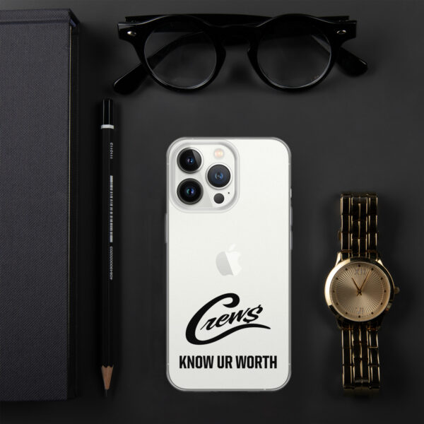 The Crews Brand - Black Logo - Clear Case for iPhone - Image 28