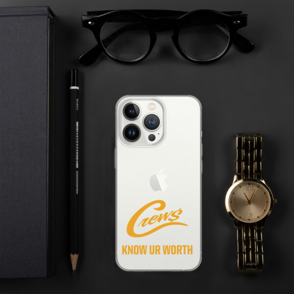 The Crews Brand - Gold Logo - Clear Case for iPhone - Image 29
