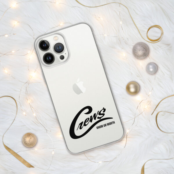 The Crews Brand - Black Logo - Clear Case for iPhone - Image 9