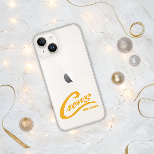 The Crews Brand - Gold Logo - Clear Case for iPhone - Image 16