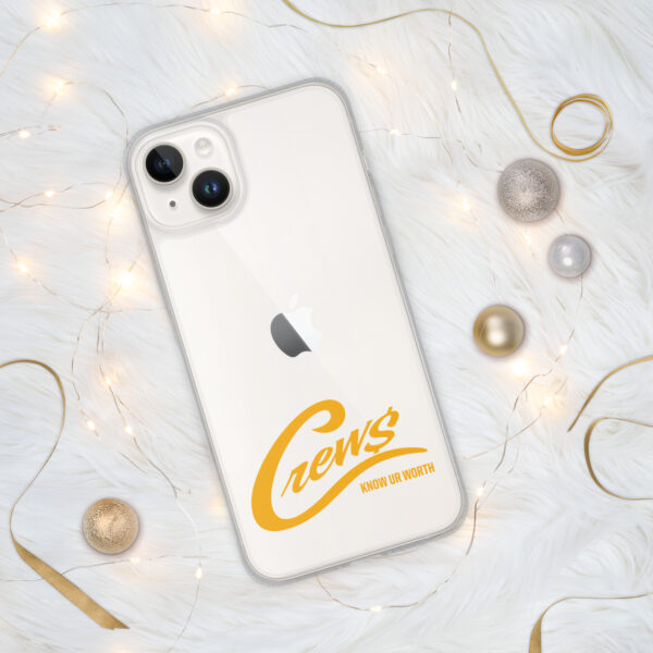 The Crews Brand - Gold Logo - Clear Case for iPhone - Image 13