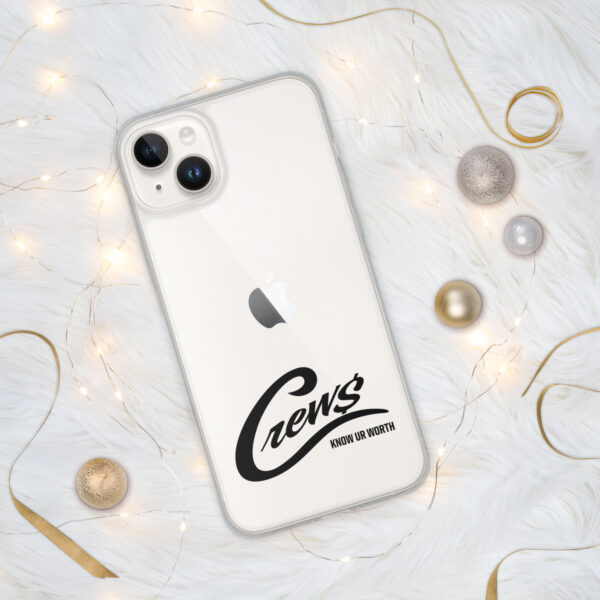 The Crews Brand - Black Logo - Clear Case for iPhone - Image 12