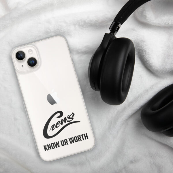 The Crews Brand - Black Logo - Clear Case for iPhone - Image 35