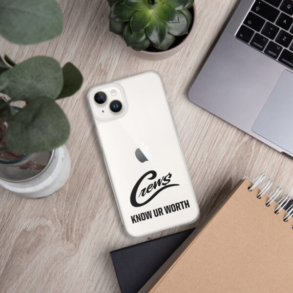 The Crews Brand - Black Logo - Clear Case for iPhone - Image 36