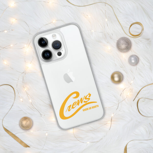 The Crews Brand - Gold Logo - Clear Case for iPhone - Image 15