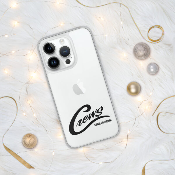 The Crews Brand - Black Logo - Clear Case for iPhone - Image 14