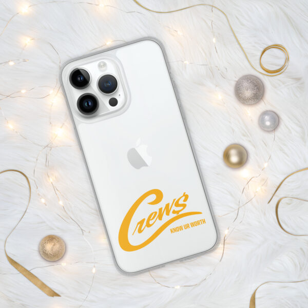 The Crews Brand - Gold Logo - Clear Case for iPhone - Image 14