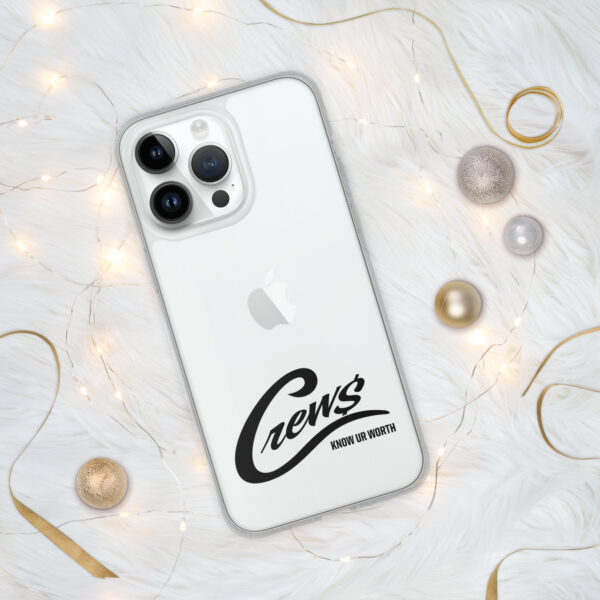 The Crews Brand - Black Logo - Clear Case for iPhone - Image 13