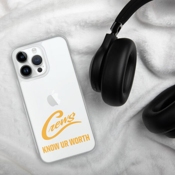 The Crews Brand - Gold Logo - Clear Case for iPhone - Image 39