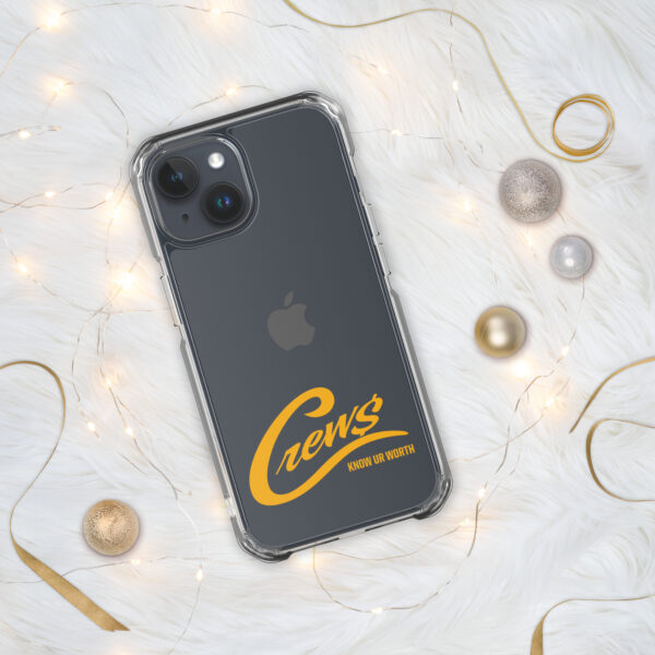 The Crews Brand - Gold Logo - Clear Case for iPhone - Image 20