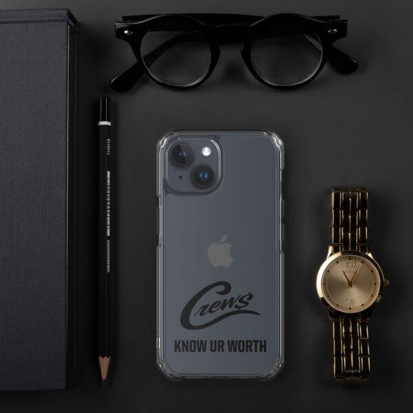 The Crews Brand - Black Logo - Clear Case for iPhone - Image 55