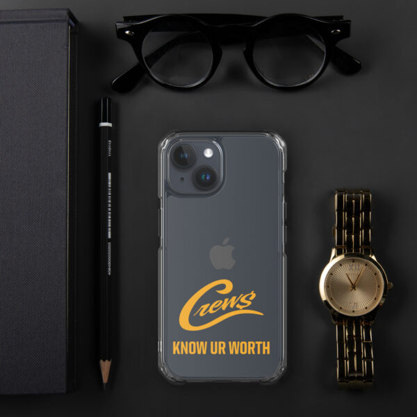 The Crews Brand - Gold Logo - Clear Case for iPhone - Image 56
