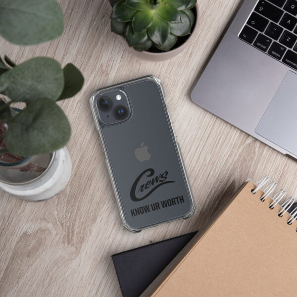 The Crews Brand - Black Logo - Clear Case for iPhone - Image 57