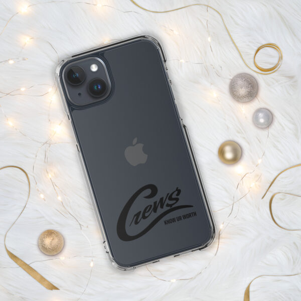 The Crews Brand - Black Logo - Clear Case for iPhone - Image 16