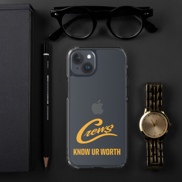 The Crews Brand - Gold Logo - Clear Case for iPhone - Image 47