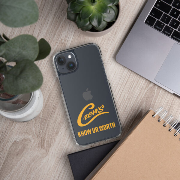 The Crews Brand - Gold Logo - Clear Case for iPhone - Image 49