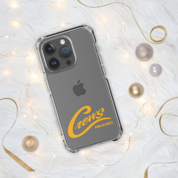 The Crews Brand - Gold Logo - Clear Case for iPhone - Image 19