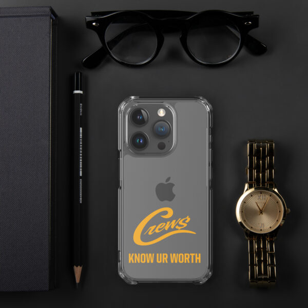 The Crews Brand - Gold Logo - Clear Case for iPhone - Image 53