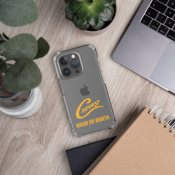 The Crews Brand - Gold Logo - Clear Case for iPhone - Image 55
