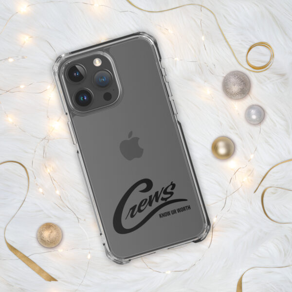 The Crews Brand - Black Logo - Clear Case for iPhone - Image 17