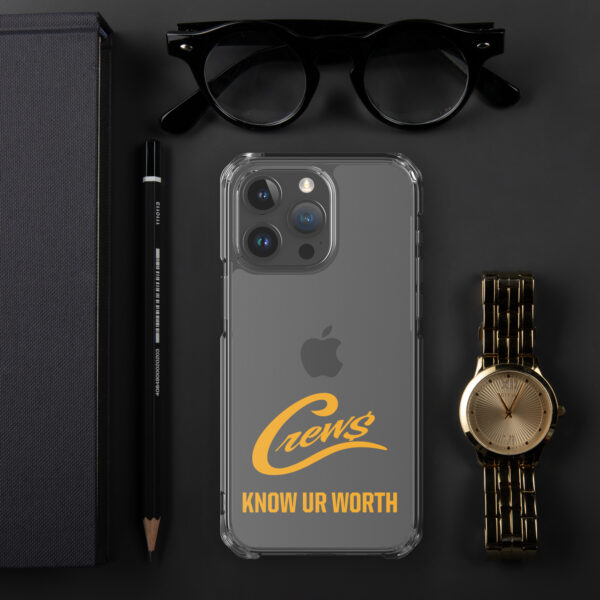 The Crews Brand - Gold Logo - Clear Case for iPhone - Image 50
